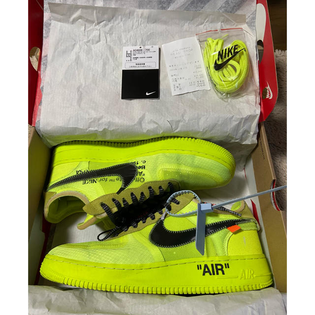 nike off white the10 air force1 28cm靴/シューズ