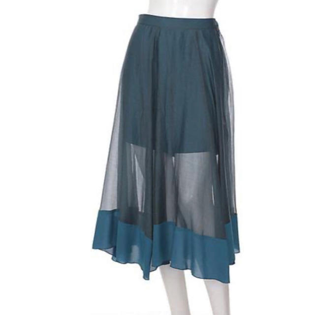 マイラン　オーガンジースカート レディースのスカート(ひざ丈スカート)の商品写真