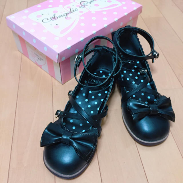 Angelic Pretty Tea Party Shoes 黒(クロ) L - ローファー/革靴
