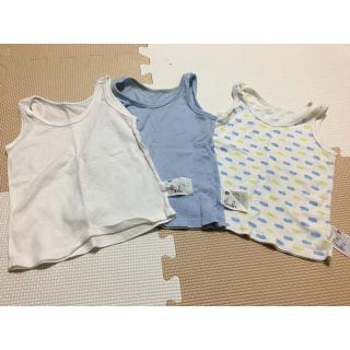 ユニクロ(UNIQLO)のタンクトップ3枚セット 80サイズ(タンクトップ/キャミソール)