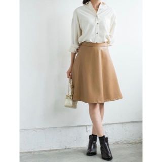 ラウンジドレス(Loungedress)の未使用 Loungedress ラウンジドレス スカート フェイクレザー S(ひざ丈スカート)