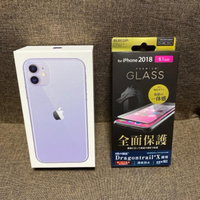 iPhone - 新品未使用　iPhone 11 64GB パープル　purple SIMフリー