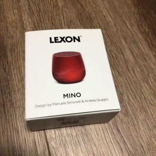 レクソン(LEXON)のレクソン　LEXON mino ミニ　スピーカー  レッド(スピーカー)