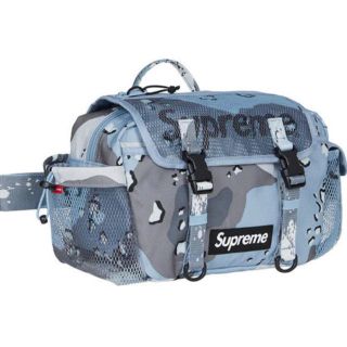 シュプリーム(Supreme)のWaist Bag 水色　カモ(ウエストポーチ)