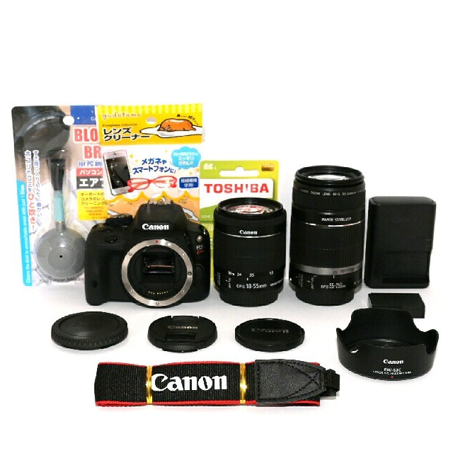 Canon X7ダブルレンズキットの通販 by LIFE Camera｜キヤノンならラクマ - ❤Canon❤ショット数わずか「3233回」❤Kiss 特価超激安