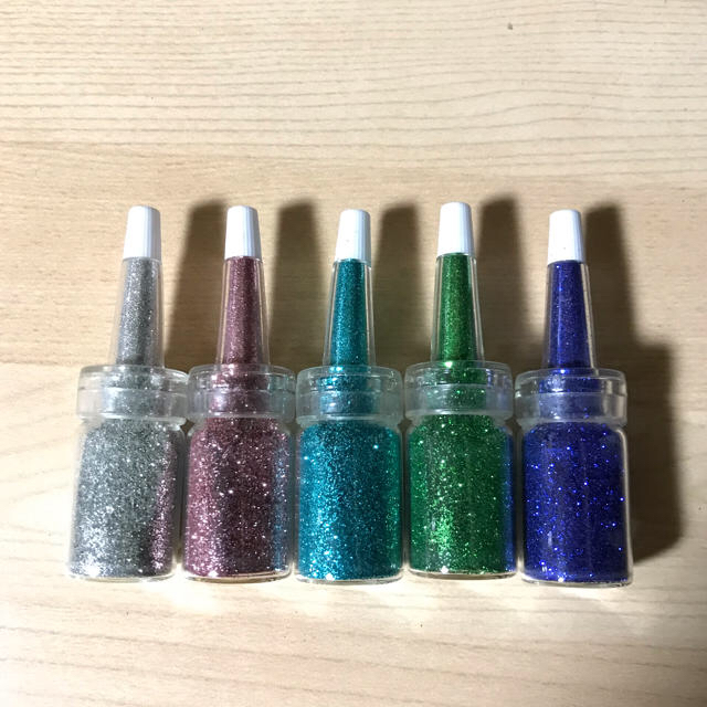 グリッター10本セットボディジュエリー ステンシルシート付き★