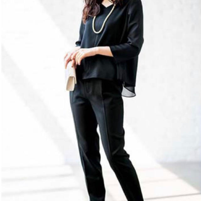スーツ4点セット　ブラック　大きいサイズ レディースのフォーマル/ドレス(スーツ)の商品写真