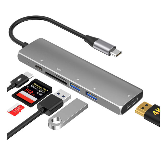 USB C ハブ スマホ/家電/カメラのPC/タブレット(PC周辺機器)の商品写真