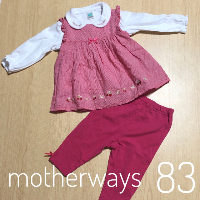 motherways(マザウェイズ)のmotherways ♡ マザウェイズ ♡ セットアップ ♡ チュニック ♡83 キッズ/ベビー/マタニティのベビー服(~85cm)(ワンピース)の商品写真