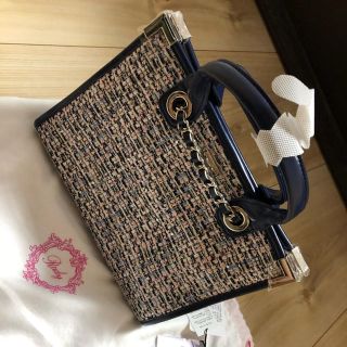 レディー(Rady)の専用！Rady ツイード ネイビー チェーントート ショルダーバッグ(ショルダーバッグ)