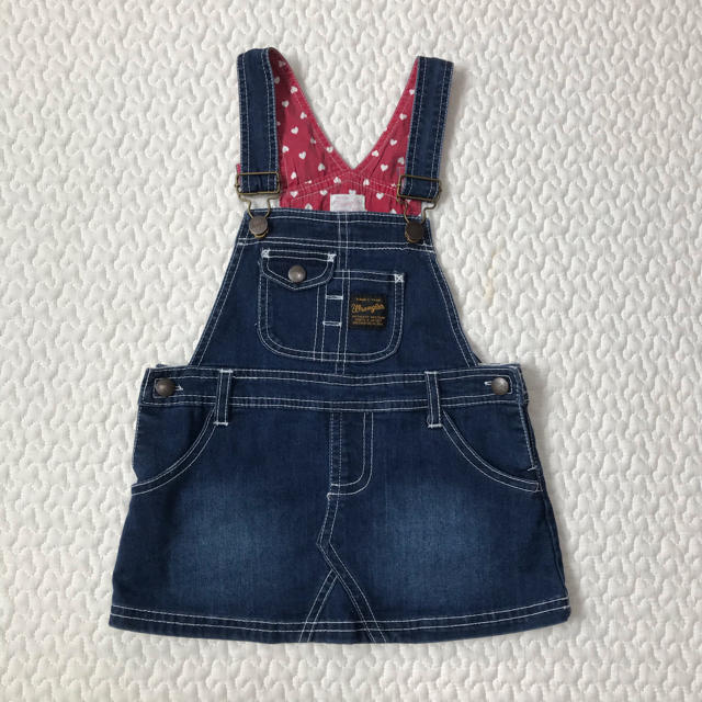 Wrangler(ラングラー)のラングラー　デニムジャンパースカート  キッズ/ベビー/マタニティのキッズ服女の子用(90cm~)(ワンピース)の商品写真