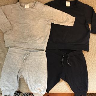 エイチアンドエム(H&M)の【ブランドベビー服4点セット】H&M 60 スウェット2着(パジャマ)