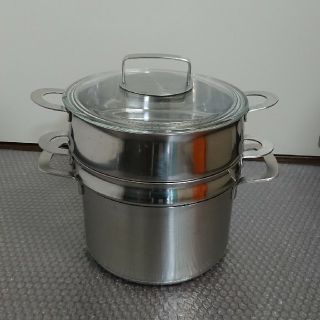 イケア(IKEA)の【中古】IKEA  蒸し器・パスタインサート 鍋セット(鍋/フライパン)