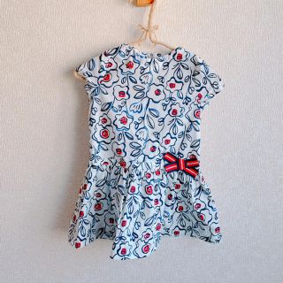 プチバトー(PETIT BATEAU)の美品　petit bateau プチバトー　ワンピース　80cm(ワンピース)