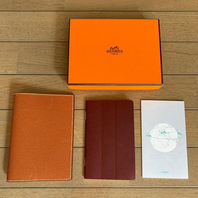 Hermes - エルメス HERMES ヴィンテージ 手帳カバー ボックスカーフ