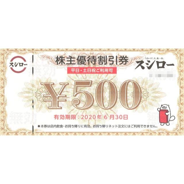 スシロー　お食事券　500円×5枚