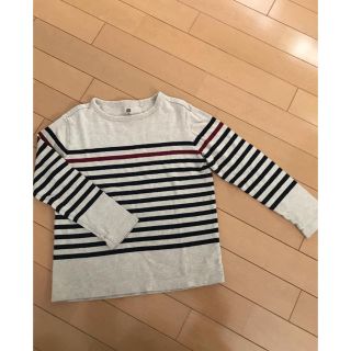 ユニクロ(UNIQLO)のユニクロ 130 ボーダー 長袖Tシャツ(Tシャツ/カットソー)