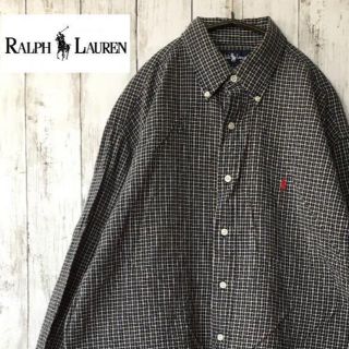 ラルフローレン(Ralph Lauren)のmero様専用【古着】ラルフローレン チェック柄 ワイシャツ 刺繍ロゴ ビック(シャツ)