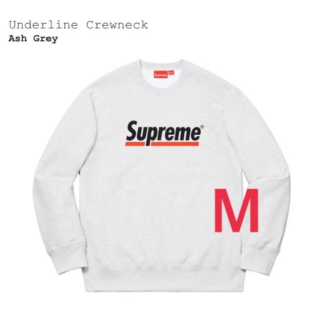 メンズSupreme Underline Crewneck トレーナー Mサイズ