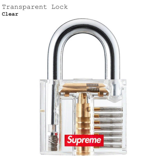 Supreme(シュプリーム)のsupreme Transparent Lock インテリア/住まい/日用品のインテリア小物(その他)の商品写真