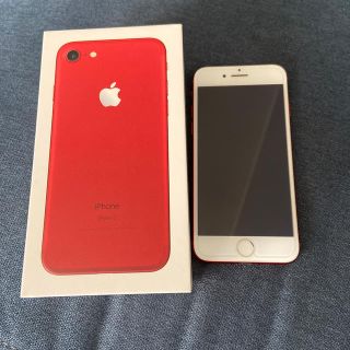 ソフトバンク(Softbank)のiPhone7 Red 128G(スマートフォン本体)