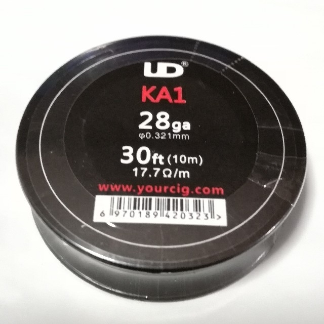 UD製 カンタルワイヤーKA1 28ga 30ft 10m VAPE メンズのファッション小物(タバコグッズ)の商品写真