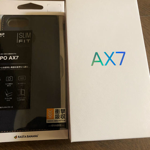 OPPO AX7 ブルー