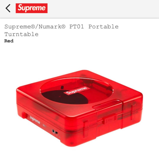 supreme Numark PT01 Portable ターンテーブル 2