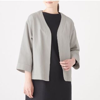 ムジルシリョウヒン(MUJI (無印良品))のMUJI 新彊綿ドビーカーディガン(シャツ/ブラウス(長袖/七分))