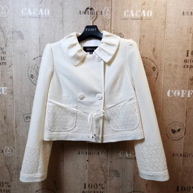 美品☆EPOCA・エポカ☆彡ウールショートジャケット サイズ38 オフ