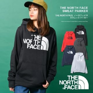 ザノースフェイス(THE NORTH FACE)のTHE NORTH FACE  スエットパーカー ブラック×ホワイト Mサイズ(マウンテンパーカー)