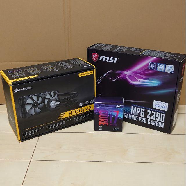 Core i7 8700K+MSI Z390マザボ+水冷CPUクーラーセットPCパーツ