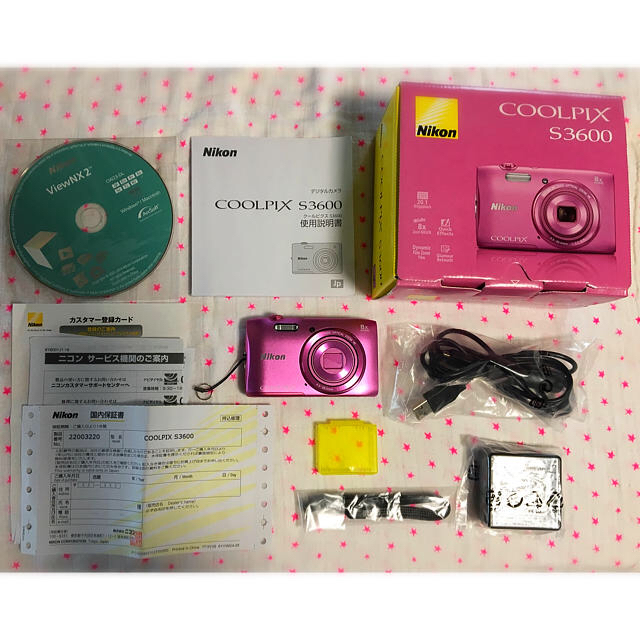 Nikon COOLPIX S3600 PK - コンパクトデジタルカメラ