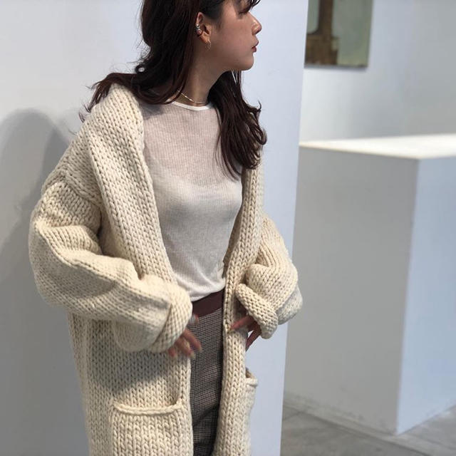 TODAYFUL(トゥデイフル)のTODAYFUL Handknit Long Cardigan レディースのトップス(カーディガン)の商品写真