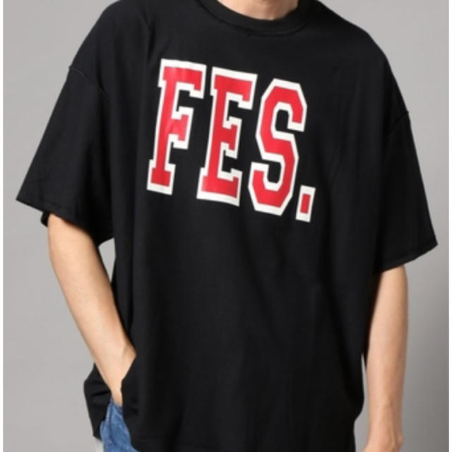 is-ness(イズネス)のis-ness イズネス FES TEE  ブラック メンズのトップス(Tシャツ/カットソー(半袖/袖なし))の商品写真