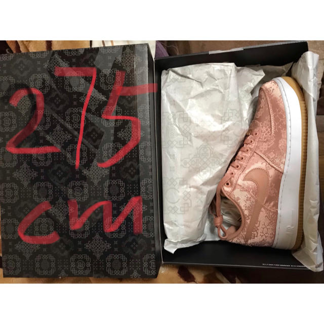 Nike CLOT AIR FORCE 1 PRM ROSE GOLD SILK