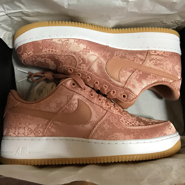 Nike CLOT AIR FORCE 1 PRM ROSE GOLD SILK