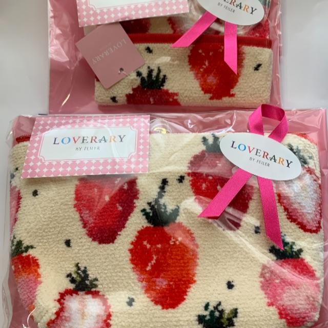 FEILER - Junjun フェイラー  ストロベリー ポーチ、ティッシュケース