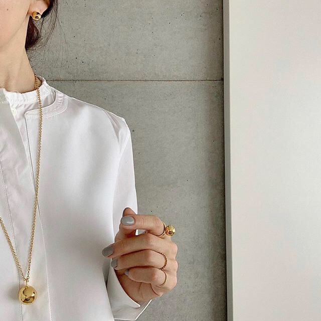 【新品未使用】chieko＋、wonky ball necklace gold