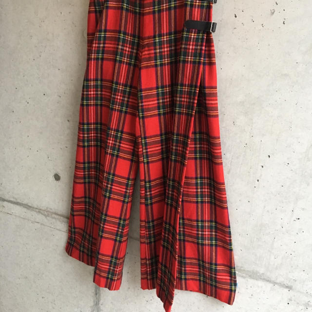 COMME des GARCONS - ヴィンテージ 古着 チェックパンツ 赤 ワイド