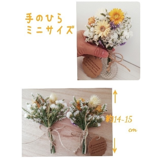 ドライフラワー*°♡Country Flowerミニスワッグ2点セット