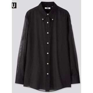 ユニクロ(UNIQLO)のUNIQLO UボタンダウンシャツBLK(シャツ/ブラウス(長袖/七分))