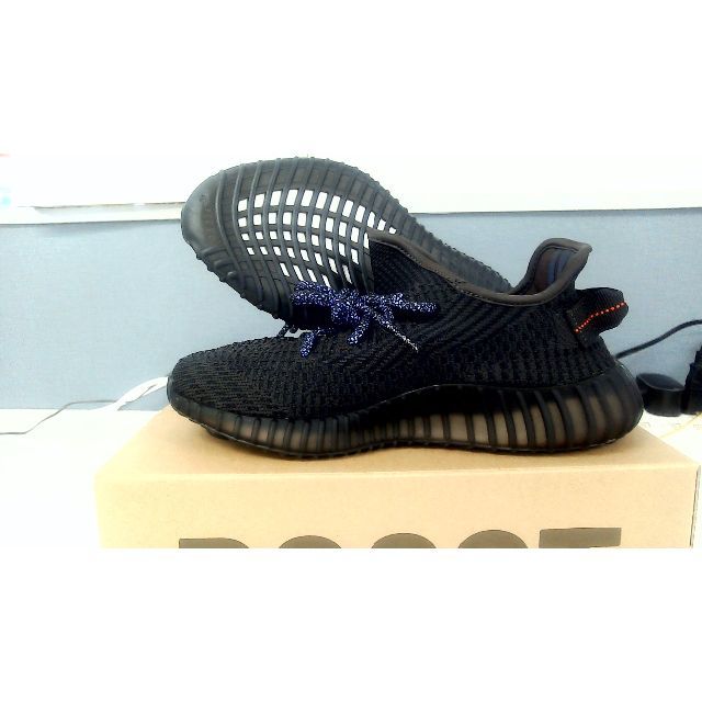 Adidas スニーカーBlack Yeezy Boost 350 25.5cm