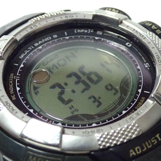 AA063 CASIO PRO TREK PRW-1500J ソーラー電波時計 メンズの時計(腕時計(デジタル))の商品写真