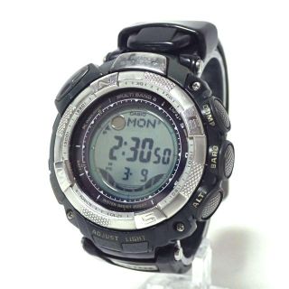 AA063 CASIO PRO TREK PRW-1500J ソーラー電波時計(腕時計(デジタル))