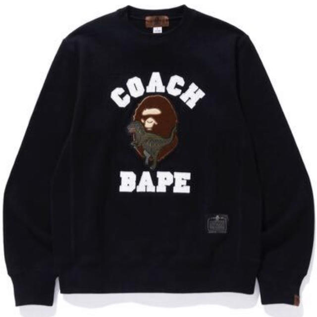 Bape Coach XL  スウェットトレーナー 黒