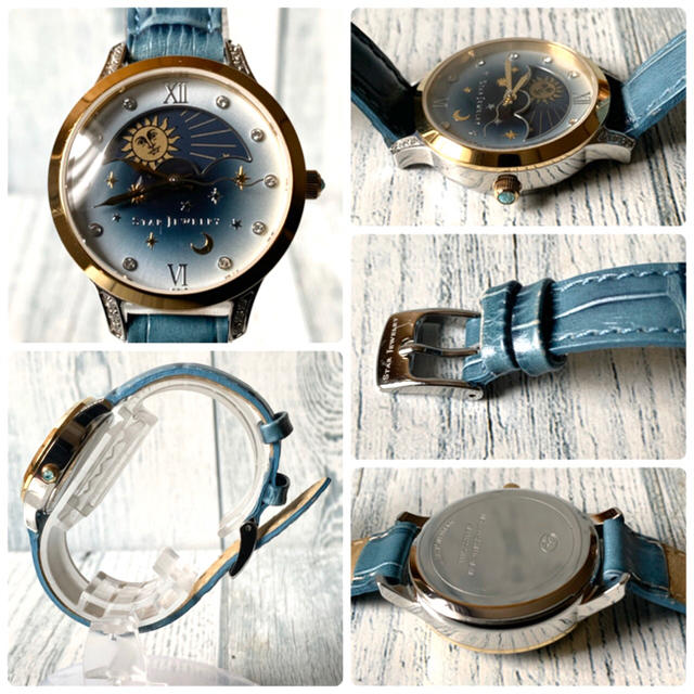 美品】STAR JEWELRY 2018 夏 限定 ムーンフェイズ 腕時計-