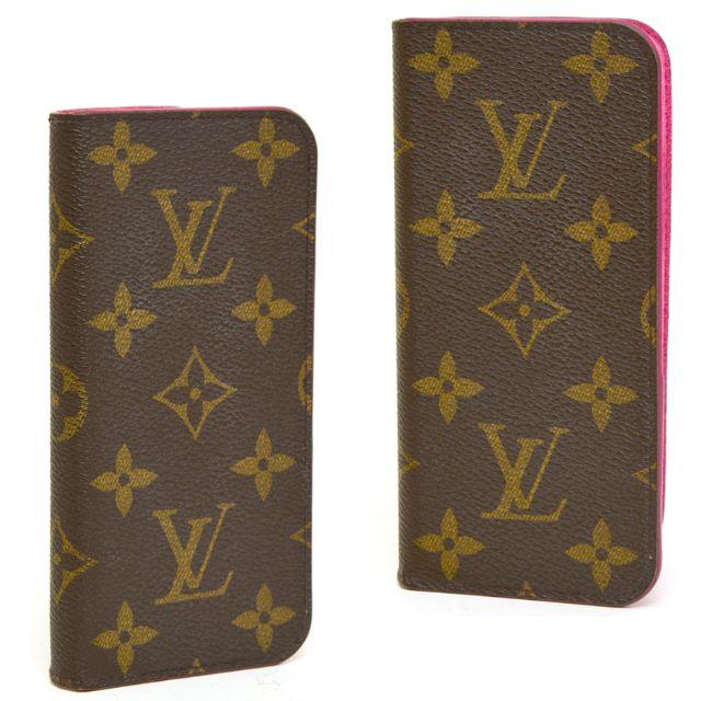 LOUIS VUITTON - ルイヴィトン iPhone7フォリオ スマホケース モノグラム ピンク カバーの通販