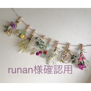 ドライフラワー　8つのガーランド　runan様確認用(ドライフラワー)