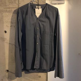 ルメール(LEMAIRE)のLEMAIR 18aw ノーカラーシャツ ベースボールシャツ(シャツ)